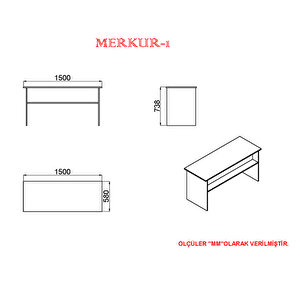 Merkür-1 Ofis Masasi Mrk05