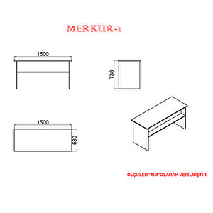 Merkür-1 Ofis Masasi Mrk02