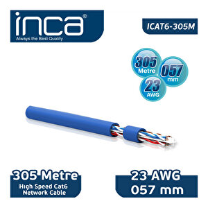 High Speed Network Cable 23 Awg 305 Metre 057 Mm Icat6-305m / 8697980467156