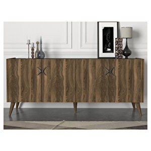Wood Konsol Ceviz-antrasit