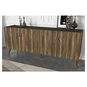 Wood Konsol Ceviz-antrasit