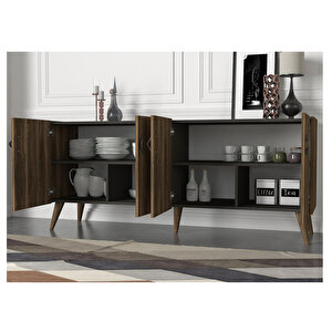 Wood Konsol Ceviz-antrasit