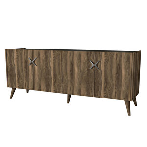 Wood Konsol Ceviz-antrasit