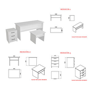 Merkür-1-2-3 Ofis Masasi Mrk01