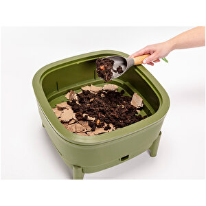 Kompost Başlangıç Seti Solucan Gübre Üretim Çitliği Yeşil