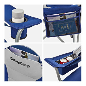 Kingcamp Deluxe Sandalye Mavi-Gri