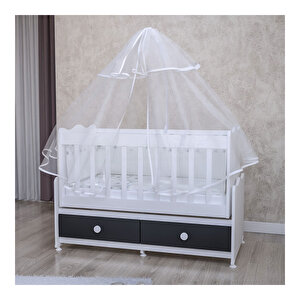 Elegant Gri Bebek Odası Takımı Yatak Ve Uyku Setikombinli Uyku Seti Beyaz