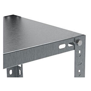 4 Katlı 1,00 Mm Galvaniz Çelik Raf, Depo, Arşiv, Dosya Rafı 31x60x150 cm