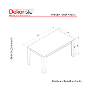 Madura Yemek Masasi Safir - Hazeran