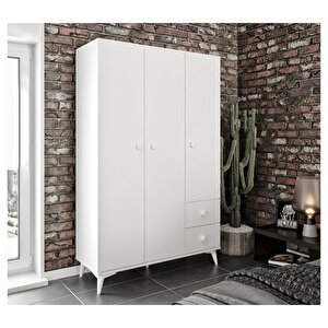 3 Kapakli Sürgülü Aynali Gardirop