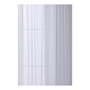 Ponpon Optik Beyaz (orta Pile) Tül Perde 200x260 cm
