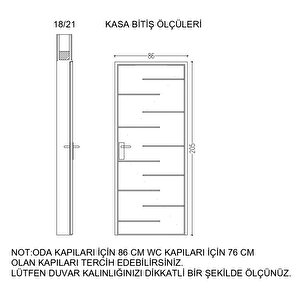 Safir-2 Pvc Takım Panel Kapı 86x205cm 18/21 Bej