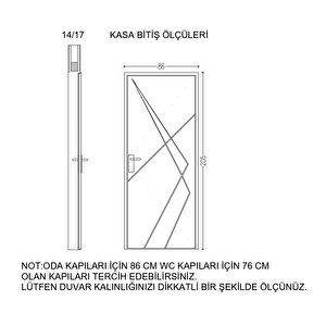 Zümrüt-2 Pvc Takım Panel Kapı 86x205cm 14/17 Haki