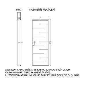 Safir-2 Pvc Takım Panel Kapı 76x205cm 14/17 Haki