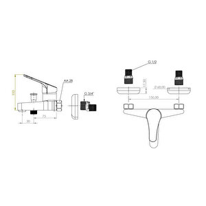 S 40101 Banyo Bataryası