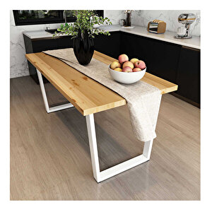 Tuana Masif Natural Renk Yemek Masası 180x80,  Cpt7298-180 180x80 cm