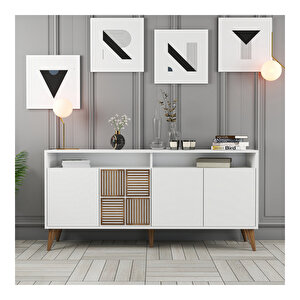 Milan 160 Cm Konsol Beyaz - Beyaz