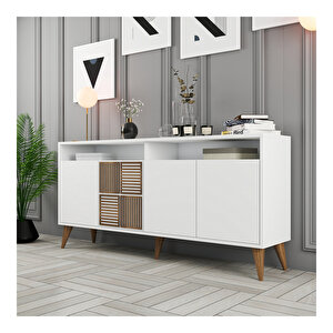 Milan 160 Cm Konsol Beyaz - Beyaz