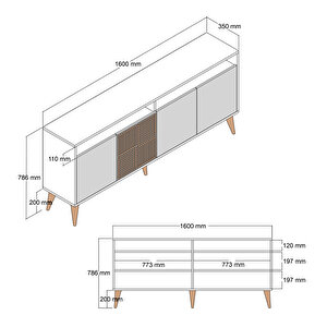 Milan 160 Cm Konsol
