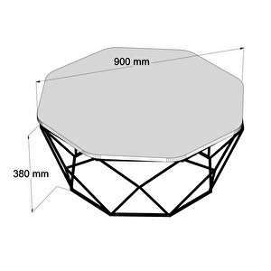 Diamond Metal Ayaklı Orta Sehpa