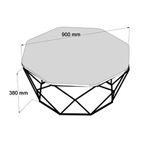Diamond Metal Ayaklı Orta Sehpa