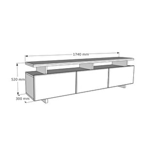 Verona Doğal Ahşap Tv Ünitesi