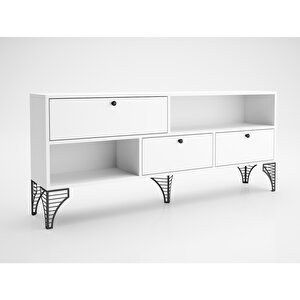 Katre 150cm Tv-beyaz/siyah