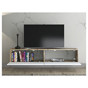 Toprak 150cm Tv-atlantik Çam-beyaz/siyah