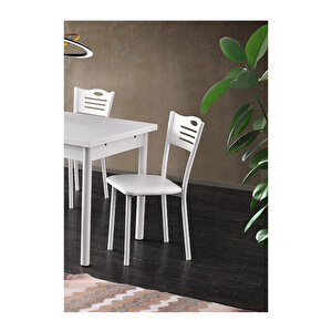 Smart Masa Ve Smart Sandalye Takımı, Beyaz, 110x70