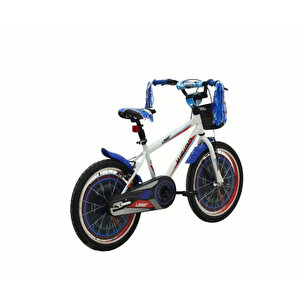Vision Laser 16" Jant Vitessiz V-fren Çocuk Bisikleti Beyaz Mavi