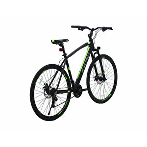 Camp Trekkıng 700x50c 28” Shimano St-ef41 Mekanik Disk Fren Şehir Bisikleti Siyah - Yeşil