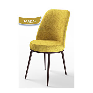 Zen Serisi Barok Ahşap Desen Mdf 80x132 Açılabilir Mutfak Masası Takımı, 6 Sandalye