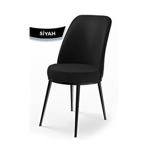 Zen Serisi Siyah Mermer Desen Mdf 80x132 Açılabilir Mutfak Masası Takımı, 2 Siyah 4 Zebra Desen Sandalye