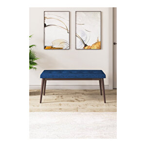 Zen Serisi Barok Ahşap Desen Mdf 80x132 Açılabilir Mutfak Masası Takımı, 4 Sandalye 1 Pera Bench
