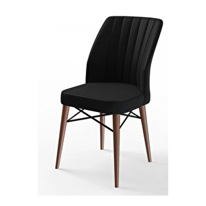 Eva Serisi, 80x132 Açılabilir Mdf Barok Ahşap Desen Mutfak Masası Ve 4 Sandalye