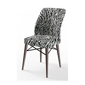 Eva Serisi, 80x132 Açılabilir Mdf Barok Ahşap Desen Mutfak Masası Ve 4 Sandalye