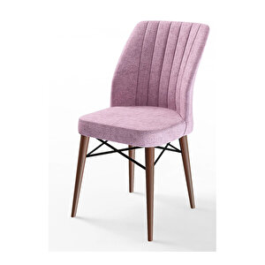 Eva Serisi, 80x132 Açılabilir Mdf Barok Ahşap Desen Mutfak Masası Ve 6 Sandalye