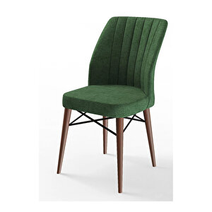 Eva Serisi, 80x132 Açılabilir Mdf Barok Ahşap Desen Mutfak Masası Ve 6 Sandalye