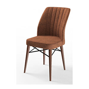 Eva Serisi, 80x132 Açılabilir Mdf Barok Ahşap Desen Mutfak Masası Ve 6 Sandalye
