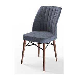 Eva Serisi, 80x132 Açılabilir Mdf Barok Ahşap Desen Mutfak Masası Ve 6 Sandalye