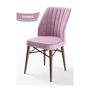 Eva Serisi, 80x132 Açılabilir Mdf Barok Ahşap Desen Mutfak Masası Ve 4 Sandalye 1 Bench
