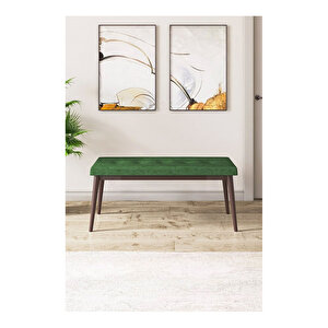 Eva Serisi, 80x132 Açılabilir Mdf Barok Ahşap Desen Mutfak Masası Ve 4 Sandalye 1 Bench