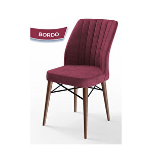 Eva Serisi, 80x132 Açılabilir Mdf Barok Ahşap Desen Mutfak Masası Ve 4 Sandalye 1 Bench