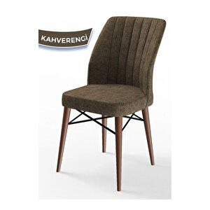Eva Serisi, 80x132 Açılabilir Mdf Barok Ahşap Desen Mutfak Masası Ve 4 Sandalye 1 Bench