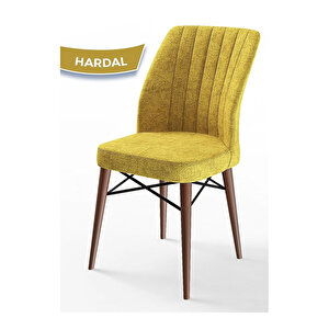 Eva Serisi, 80x132 Açılabilir Mdf Barok Ahşap Desen Mutfak Masası Ve 4 Sandalye 1 Bench