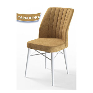 Eva Serisi, 80x132 Açılabilir Mdf Beyaz Masa,mutfak Masası Ve 4 Sandalye 1 Bench