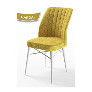 Eva Serisi, 80x132 Açılabilir Mdf Beyaz Masa,mutfak Masası Ve 4 Sandalye 1 Bench