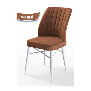 Eva Serisi, 80x132 Açılabilir Mdf Beyaz Masa,mutfak Masası Ve 4 Sandalye 1 Bench