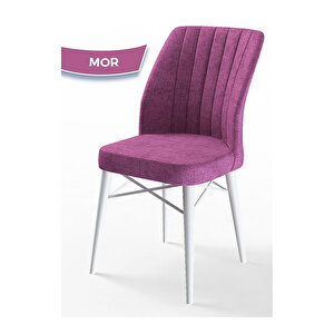 Eva Serisi, 80x132 Açılabilir Mdf Beyaz Masa,mutfak Masası Ve 4 Sandalye 1 Bench