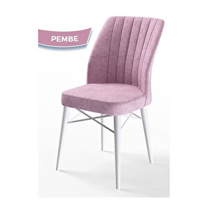 Eva Serisi, 80x132 Açılabilir Mdf Beyaz Masa,mutfak Masası Ve 4 Sandalye 1 Bench